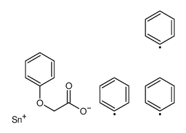 triphenylstannyl 2-phenoxyacetate Structure