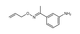 1-(3-aminophenyl)ethanone O-allyl oxime Structure