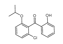 (2-chloro-6-isopropoxyphenyl)-(2-hydroxyphenyl)methanone Structure