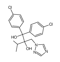 (S)-1,1-Bis-(4-chloro-phenyl)-3-methyl-2-[1,2,4]triazol-1-ylmethyl-butane-1,2-diol Structure