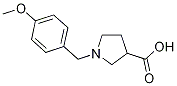 1-(4-METHOXYBENZYL)PYRROLIDINE-3-CARBOXYLICACID Structure