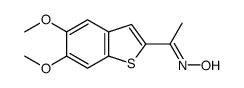 N-[1-(5,6-dimethoxy-1-benzothiophen-2-yl)ethylidene]hydroxylamine Structure