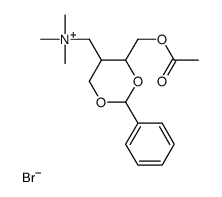 [4-(acetyloxymethyl)-2-phenyl-1,3-dioxan-5-yl]methyl-trimethylazanium,bromide结构式