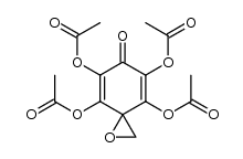 4,5,7,8-tetraacetoxy-1-oxa-spiro[2.5]octa-4,7-dien-6-one结构式