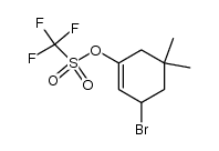 3-bromo-5,5-dimethylcyclohex-1-en-1-yl triflate结构式