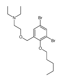 2-[(3,5-dibromo-2-pentoxyphenyl)methoxy]-N,N-diethylethanamine结构式