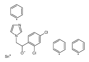 [1-(2,4-dichlorophenyl)-2-imidazol-1-ylethoxy]-triphenylstannane Structure