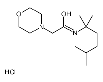 N-(2,5-dimethylhexan-2-yl)-2-morpholin-4-ylacetamide,hydrochloride结构式