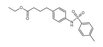 4-[4-(toluene-4-sulfonylamino)-phenyl]-butyric acid ethyl ester Structure