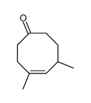 4,6-dimethylcyclooct-4-en-1-one结构式