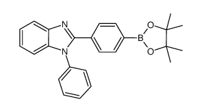 1-Phenyl-2-(4-(4,4,5,5-Tetramethyl-1,3,2-Dioxaborolan-2-yl)Phenyl)-1H-Benzo[d]Imidazole structure