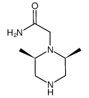 2-((cis)-2,6-dimethylpiperazin-1-yl)acetamide Structure