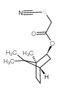 Acetic acid,2-thiocyanato-, (1R,2R,4R)-1,7,7-trimethylbicyclo[2.2.1]hept-2-yl ester, rel- structure