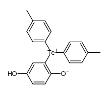 2-di(4-methylphenyl)telluronio-4-hydroxyphenolate Structure