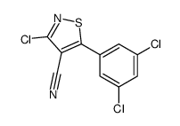 3-Chloro-5-(3,5-dichlorophenyl)-1,2-thiazole-4-carbonitrile结构式