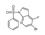 1-(benzenesulfonyl)-5-bromo-4-fluoropyrrolo[2,3-b]pyridine structure