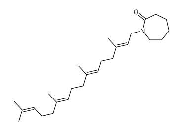 1-(3,7,11,15-Tetramethyl-2,6,10,14-hexadecatetrenyl)hexahydro-2H-azepin-2-one structure