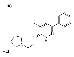 4-methyl-6-phenyl-N-(2-pyrrolidin-1-ylethyl)pyridazin-3-amine,dihydrochloride Structure