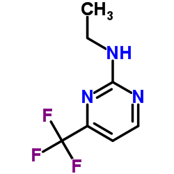 2-Pyrimidinamine, N-ethyl-4-(trifluoromethyl)- Structure