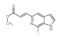 (E)-3-(7-氯-1H-吡咯并[2,3-c]吡啶-5-基)丙烯酸甲酯图片