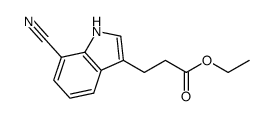 ethyl 3-(7-cyano-1H-indol-3-yl)propanoate Structure