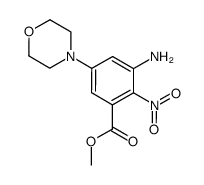 Methyl 3-amino-5-Morpholino-2-nitrobenzoate结构式