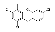 1,5-dichloro-2-[(2,4-dichlorophenyl)methyl]-4-methylbenzene结构式