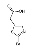 2-(2-bromo-1,3-thiazol-5-yl)acetic acid Structure