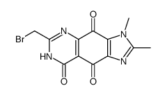 3H-Imidazo[4,5-g]quinazoline-4,8,9(5H)-trione,6-(bromomethyl)-2,3-dimethyl- (9CI) Structure