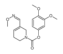 (3,4-dimethoxyphenyl) 5-[(E)-methoxyiminomethyl]-3,6-dihydro-2H-pyridine-1-carboxylate Structure