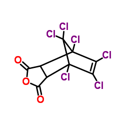 Hexachloroendomethylenetetrahydrophthalic Anhydride结构式