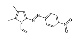 2,3-dimethyl-5-((4-nitrophenyl)diazenyl)-1-vinyl-1H-pyrrole结构式