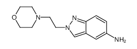 2-(2-morpholin-4-ylethyl)indazol-5-amine结构式