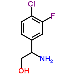2-氨基-2-(4-氯-3-氟苯基)乙醇结构式