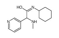 N-Cyclohexyl-2-(methylamino)-2-(pyridin-3-yl)acetamide Structure