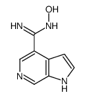 1H-Pyrrolo[2,3-c]pyridine-4-carboximidamide, N-hydroxy- Structure