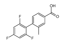 3-methyl-4-(2,4,6-trifluorophenyl)benzoic acid Structure