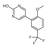 5-[2-methoxy-5-(trifluoromethyl)phenyl]-1H-pyrimidin-2-one Structure