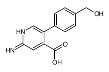 2-amino-5-[4-(hydroxymethyl)phenyl]pyridine-4-carboxylic acid结构式