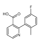 2-(5-fluoro-2-methylphenyl)pyridine-3-carboxylic acid结构式