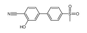 2-hydroxy-4-(4-methylsulfonylphenyl)benzonitrile结构式