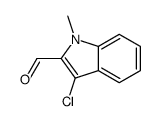 3-chloro-1-methylindole-2-carbaldehyde结构式