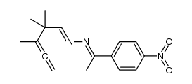 N-[1-(4-nitrophenyl)ethylidene]-N'-(2,2,3-trimethylpenta-3,4-dienylidene)hydrazine结构式