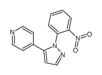 4-(1-(2-NITROPHENYL)-1H-PYRAZOL-5-YL)PYRIDINE结构式