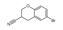 6-bromo-3,4-dihydro-2H-chromene-3-carbonitrile结构式