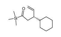(S)-3-cyclohexyl-1-(trimethylsilyl)-4-penten-1-one结构式