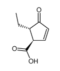 2-Cyclopentene-1-carboxylicacid,5-ethyl-4-oxo-,trans-(9CI) Structure