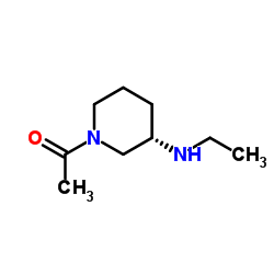 1-[(3S)-3-(Ethylamino)-1-piperidinyl]ethanone结构式