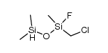 1-(chloromethyl)-1-fluoro-1,3,3-trimethyldisiloxane Structure