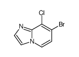 IMidazo[1,2-a]pyridine, 7-bromo-8-chloro-结构式